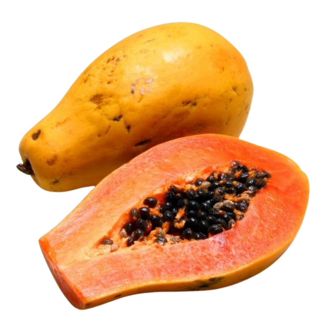 Naturally sweet and smooth, papaya is known for its vibrant orange flesh, soft texture, and refreshing tropical flavor. Carefully sourced to deliver premium freshness in every bite.